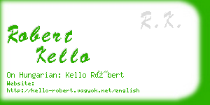 robert kello business card